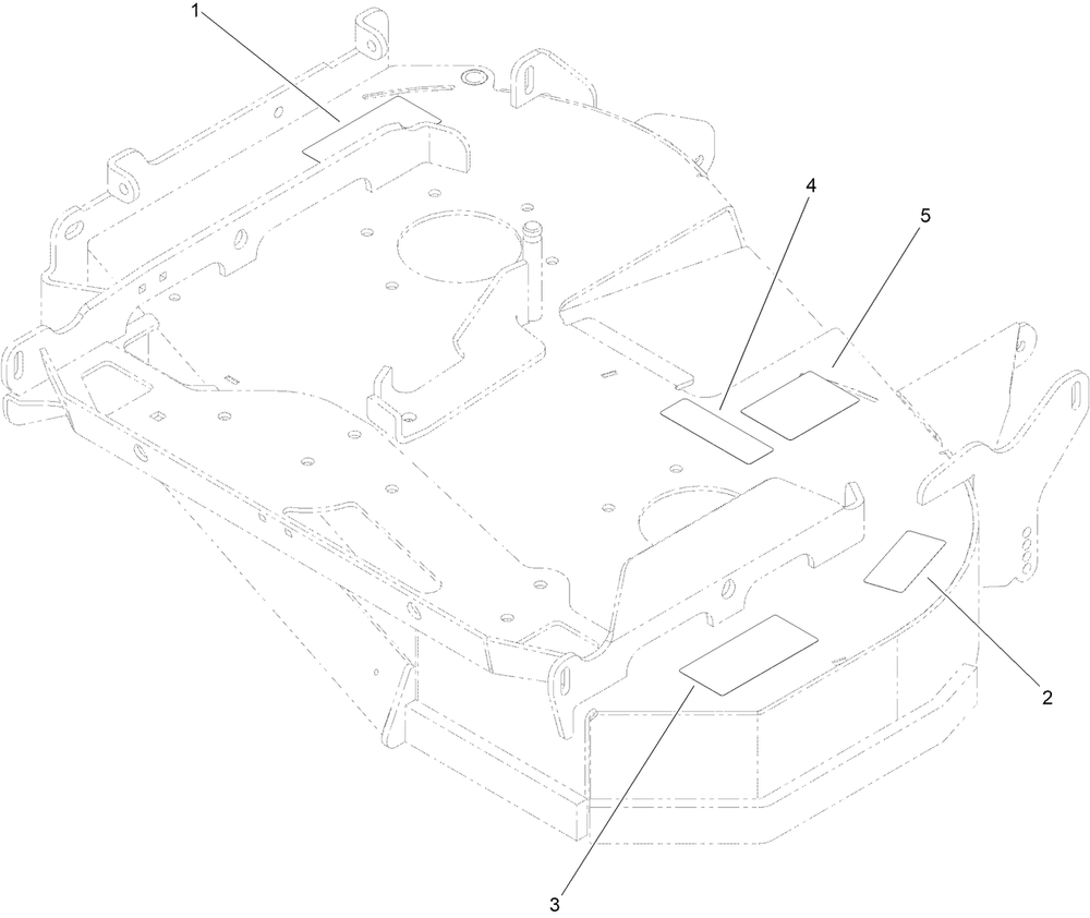 Deck Decal Assembly Diagram and Parts List for 74535 400000000 - 417199999 Toro Lawn Tractor