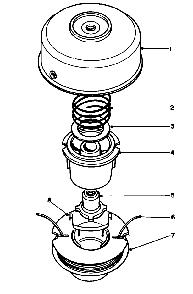 Tap & Trim Head No. 41-6220 (Optional) Diagram and Parts List for 51644 5000001 - 5999999 Toro Trimmer