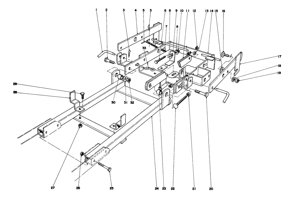 36" Snowthrower Attachment Model 59136 Diagram and Parts List for 57356 0000001 - 0999999 Toro Lawn Tractor