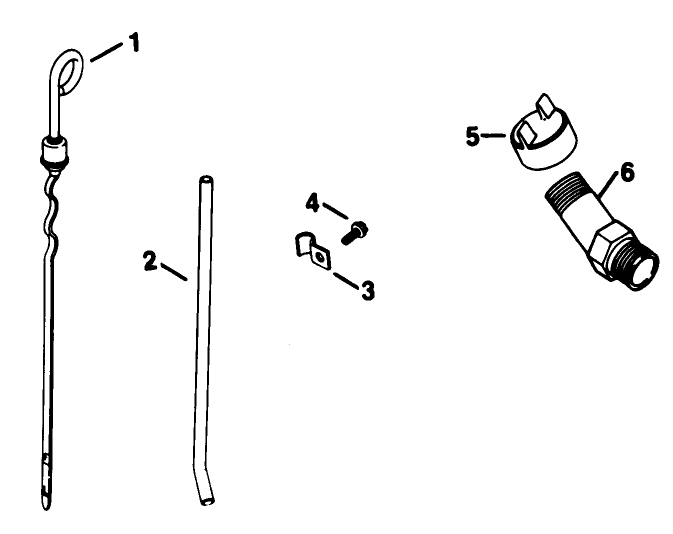 Dipstick-Kohler Engine Model No. Kt17qs Type No. 24324 (Continued) Diagram and Parts List for 30754 7000001 - 7999999 Toro Lawn Tractor