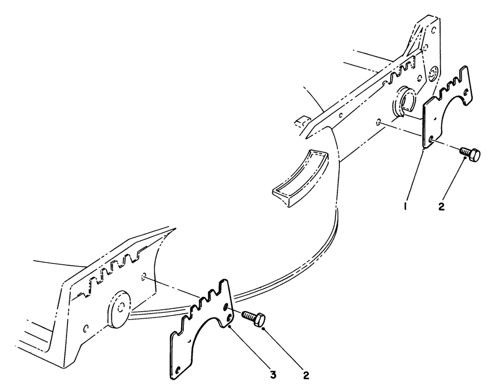 Wear Plate Kit No. 49-4080 (Optional) Diagram and Parts List for 20672 4000001 - 4999999 Toro Lawn Mower