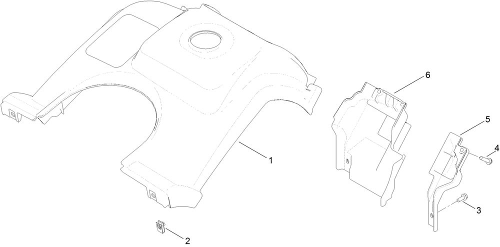 Shroud Assembly Diagram and Parts List for 38472 408852000 - 999999999 Toro Snow Blower