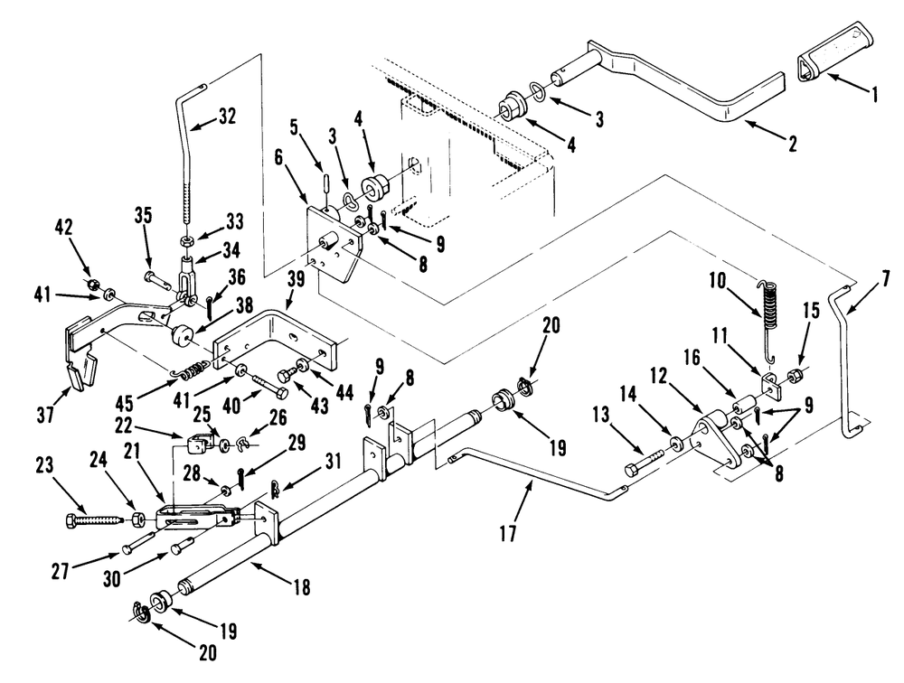Section 6-Parking Brake Diagram and Parts List for Y1-16OE01  Toro Lawn Tractor