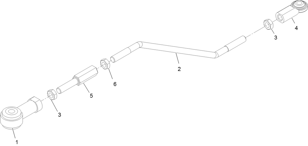 Rod Linkage Assembly Diagram and Parts List for 74060 402252575-404399999 Toro Lawn Mower