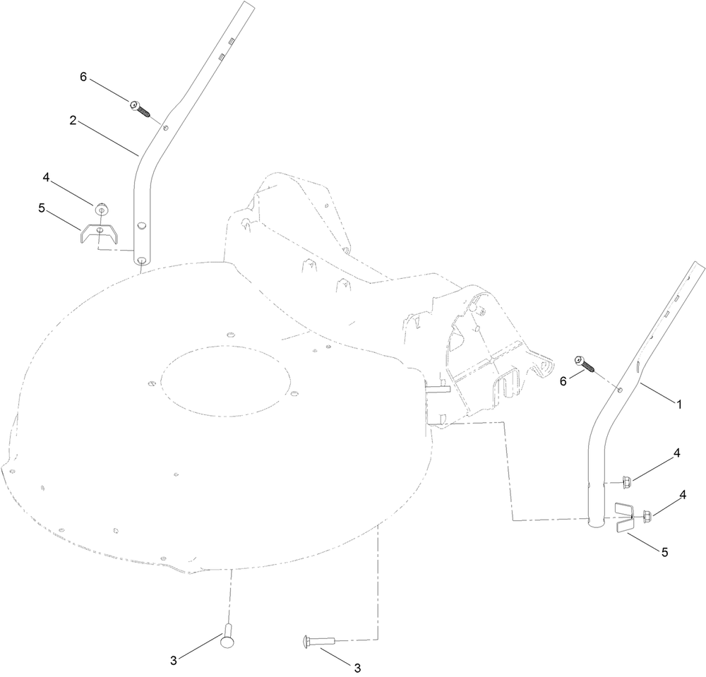 Lower Handle Assembly Diagram and Parts List for 21357 400000000 - 410499999 Toro Lawn Mower