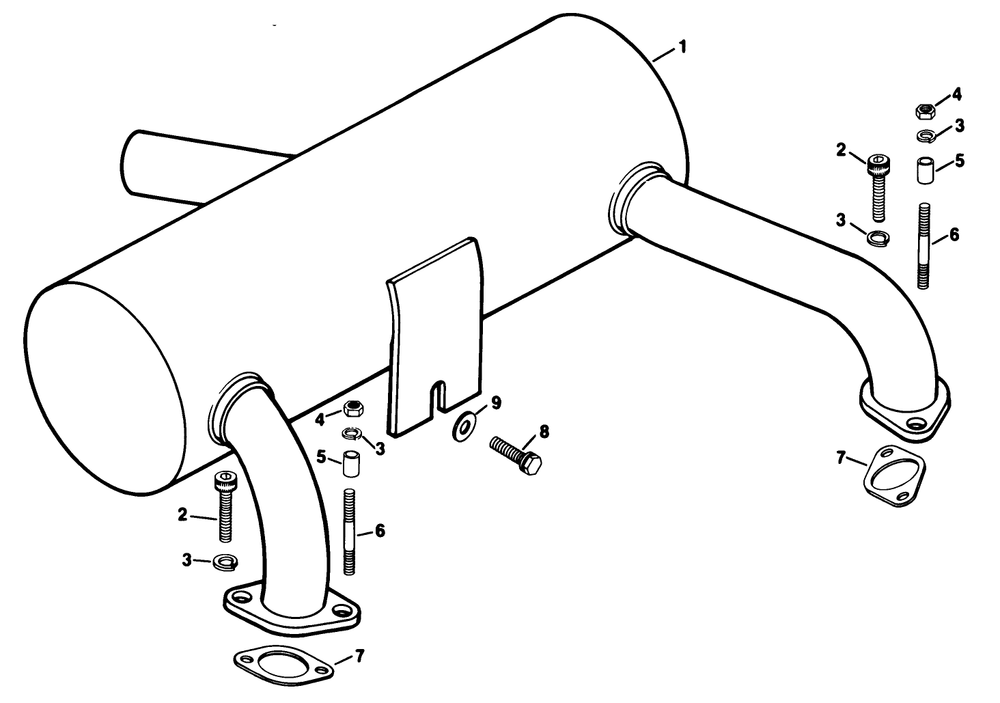 Exhaust-Kohler Engine Model No. Kt17qs Type No. 24324 (Continued) Diagram and Parts List for 30754 7000001 - 7999999 Toro Lawn Tractor