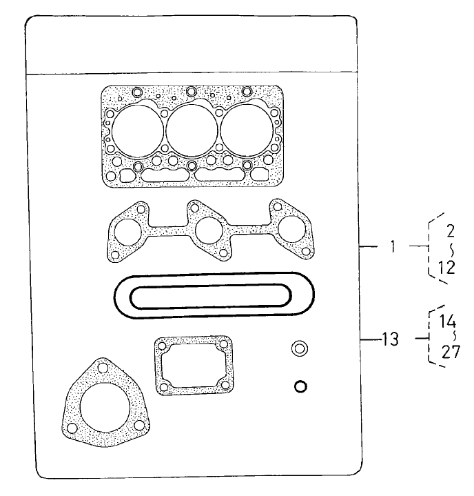 Gasket Kit Diagram and Parts List for 22303 990001 - 999999 Toro Lawn Tractor Accessories
