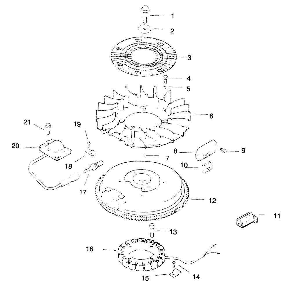 Ignition/Electrical Diagram and Parts List for 30176 690001 - 691912 Toro Lawn Tractor Accessories