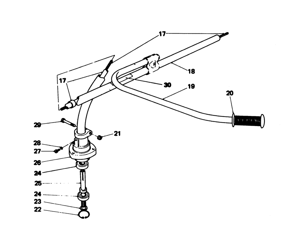 Drive Shaft Assembly Diagram and Parts List for 51625 9000001 - 9999999 Toro Trimmer