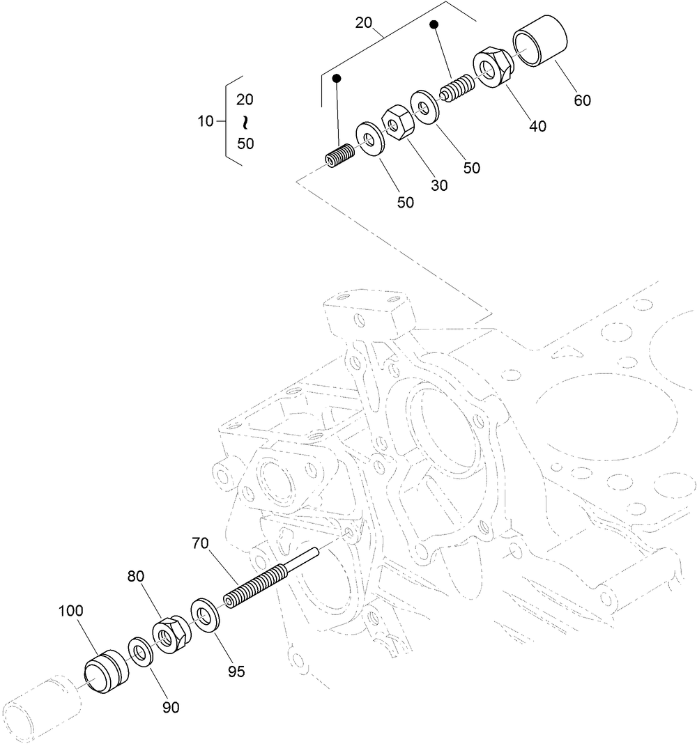 Idle Apparatus Assembly Diagram and Parts List for 74267 403247200-999999999 Toro Lawn Mower