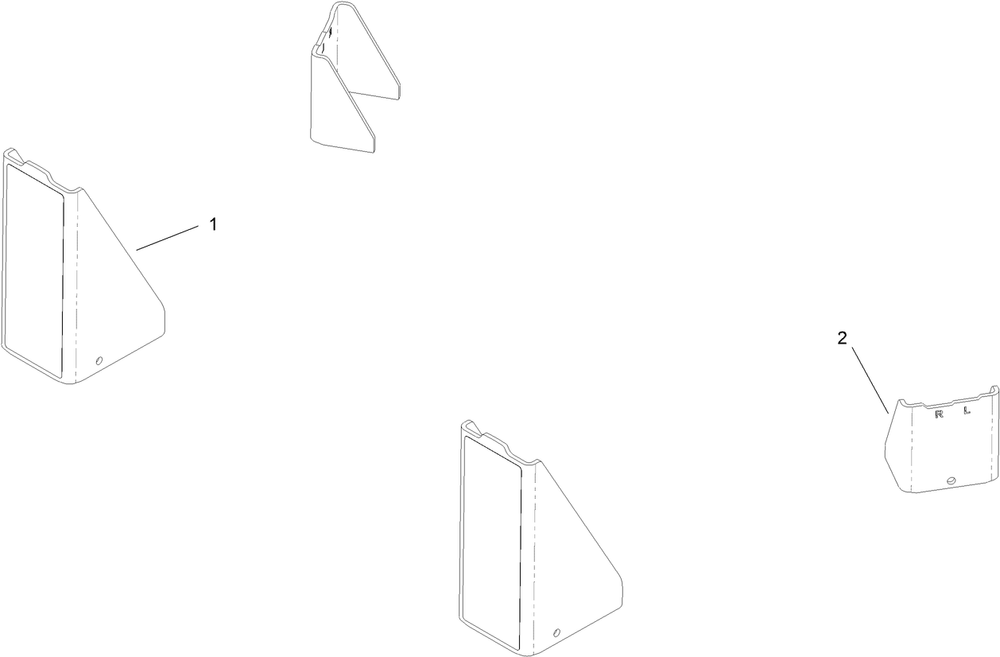Hoc Bracket Kit Assembly Diagram and Parts List for 139-4063  Toro Lawn Mower