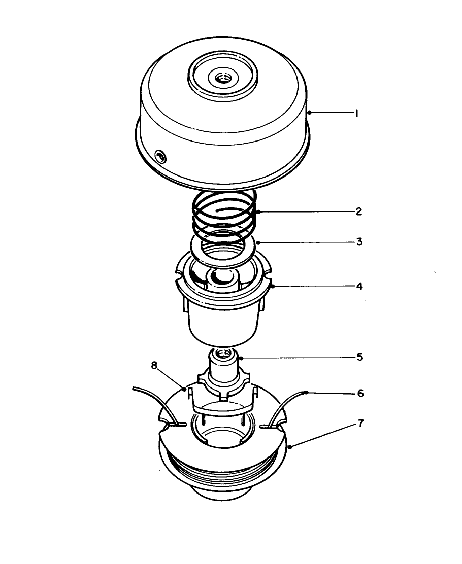 Tap & Trim Head No. 46-2800 (Optional) Diagram and Parts List for 51608 3000001 - 3999999 Toro Trimmer