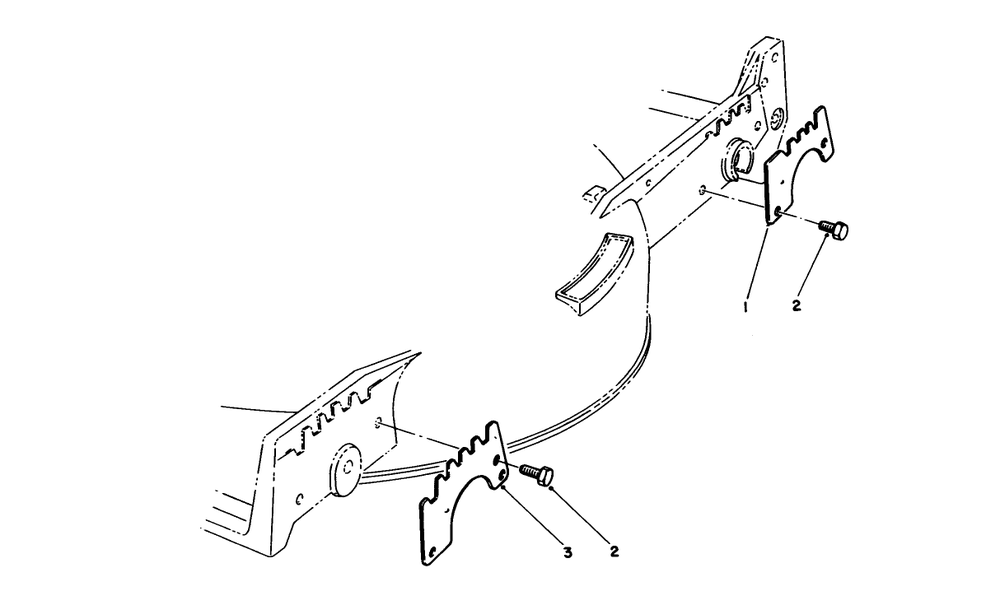 Wear Plate Model No. 49-4080 (Optional) Diagram and Parts List for 20106 2000001 - 2999999 Toro Lawn Mower