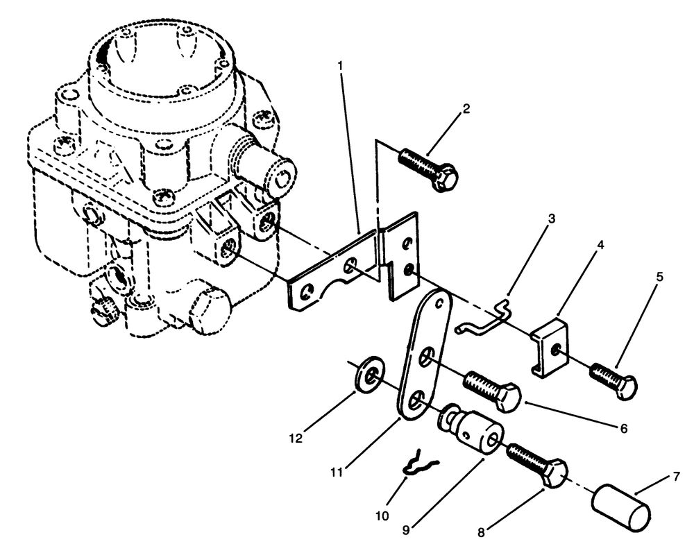 Choke Control (Front Pull) Diagram and Parts List for 73501 59000001 - 59000411 Toro Lawn Tractor