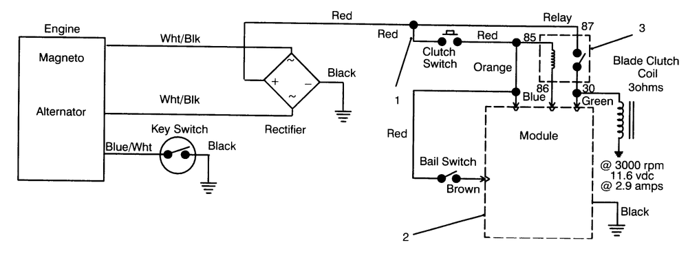 Electric Schematic Diagram and Parts List for 30166 690001 - 691549 Toro Lawn Tractor Accessories