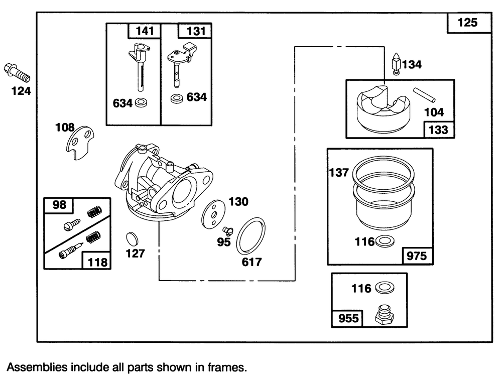 Engine Briggs & Stratton Model 127802-0513-21 Diagram and Parts List for 20801B 4900001 - 4999999 Toro Lawn Mower