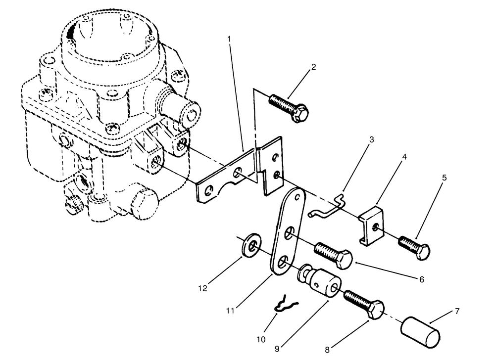 Choke Control (Front Pull) Diagram and Parts List for 73501 59000412 - 59002868 Toro Lawn Tractor