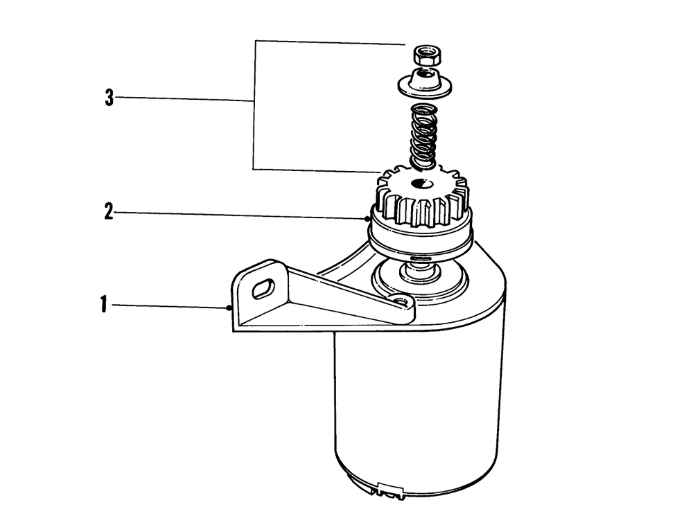 Starter Motor Assembly Model No. 18208 & 18257 Diagram and Parts List for 18257 1000001 - 1999999 Toro Lawn Mower