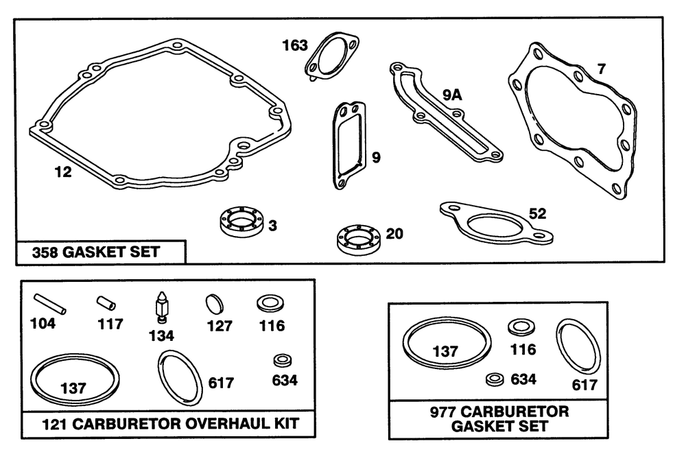Engine Briggs & Stratton Model 122702-3171-01 Diagram and Parts List for 20215 2000001 - 2999999 Toro Lawn Mower