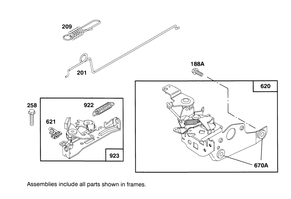 Engine Briggs & Stratton Model 12e802-0620-01 Diagram and Parts List for 21010BC 5900001 - 5999999 Toro Lawn Mower