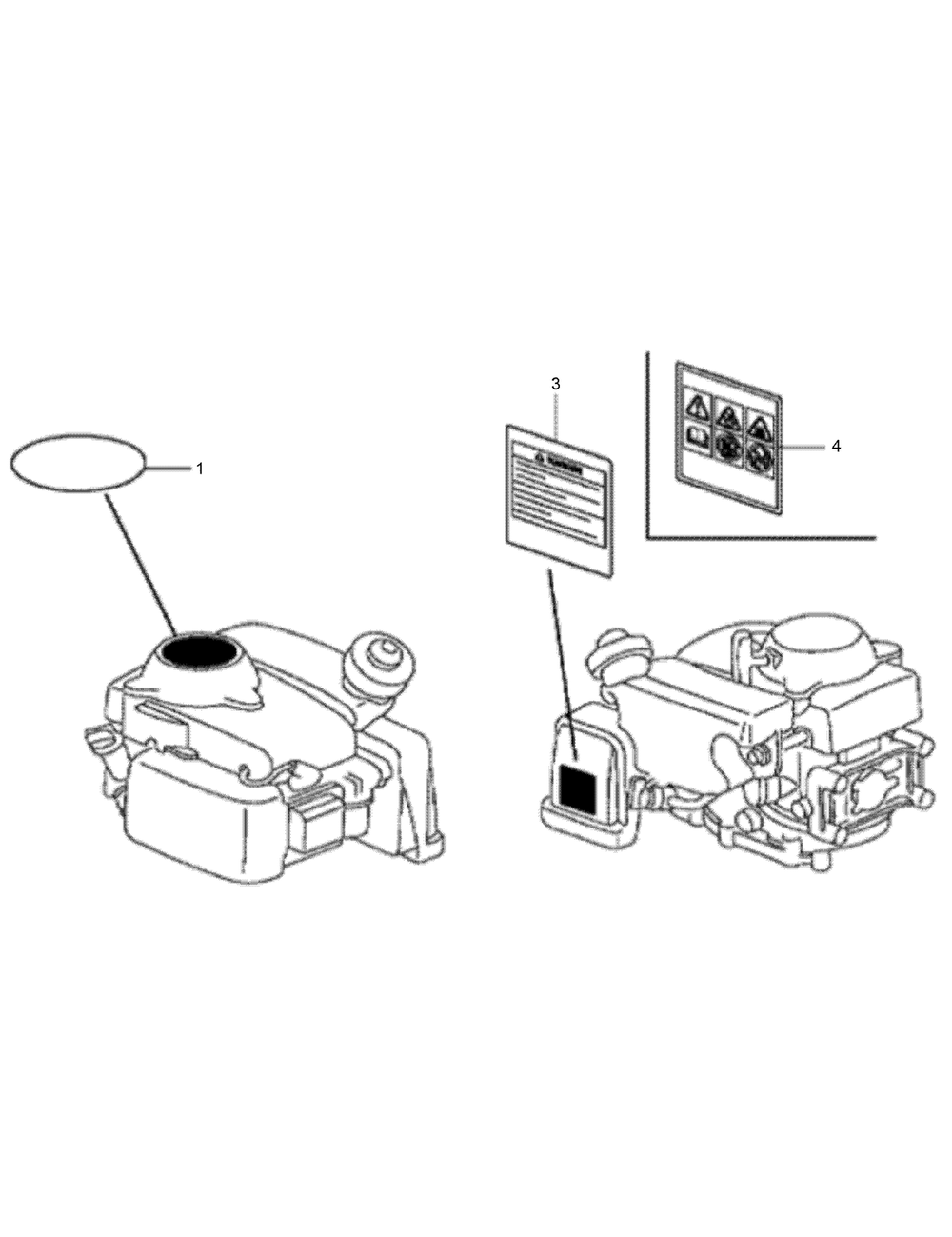 Label Assembly Diagram and Parts List for 2600 313000001 - 313999999 Toro Lawn Tractor Accessories