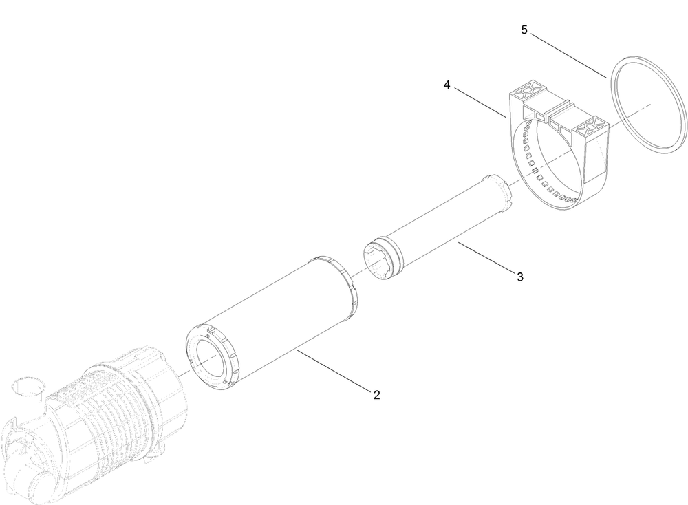 Air Filter Assembly No. 127-6617 Diagram and Parts List for 25403 400000000 - 401399999 Toro Lawn Tractor Accessories