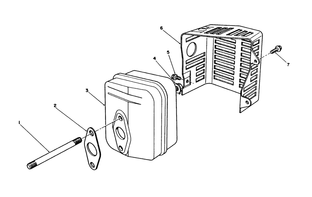 Muffler Assembly (Model No. Vmk9) Diagram and Parts List for 20925 0000001 - 0999999 Toro Lawn Mower