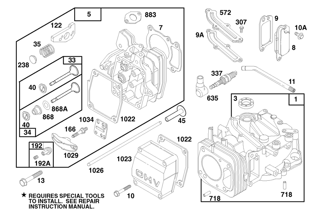 Engine Gts 150 (Model No. 20466 Only) Diagram and Parts List for 20466 6900001 - 6999999 Toro Lawn Mower