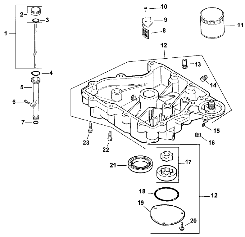 Oil Pan/Lubrication Diagram and Parts List for 30159 991180 - 999999 Toro Lawn Tractor Accessories
