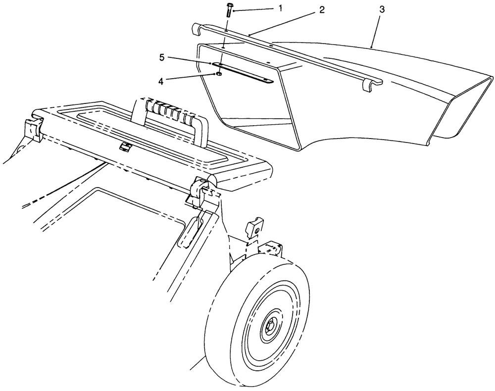 Side Discharge Chute Model No. 59112 (Optional) Diagram and Parts List for 26621 0000001 - 0999999 Toro Lawn Mower
