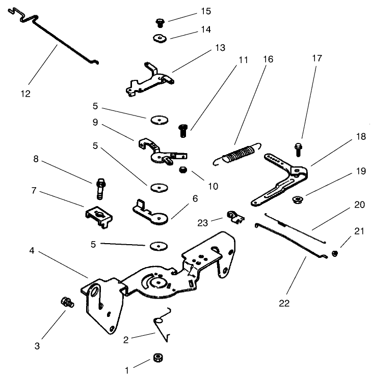 Group 9-Engine Controls Diagram and Parts List for 73560 8900001 - 8999999 Toro Lawn Tractor