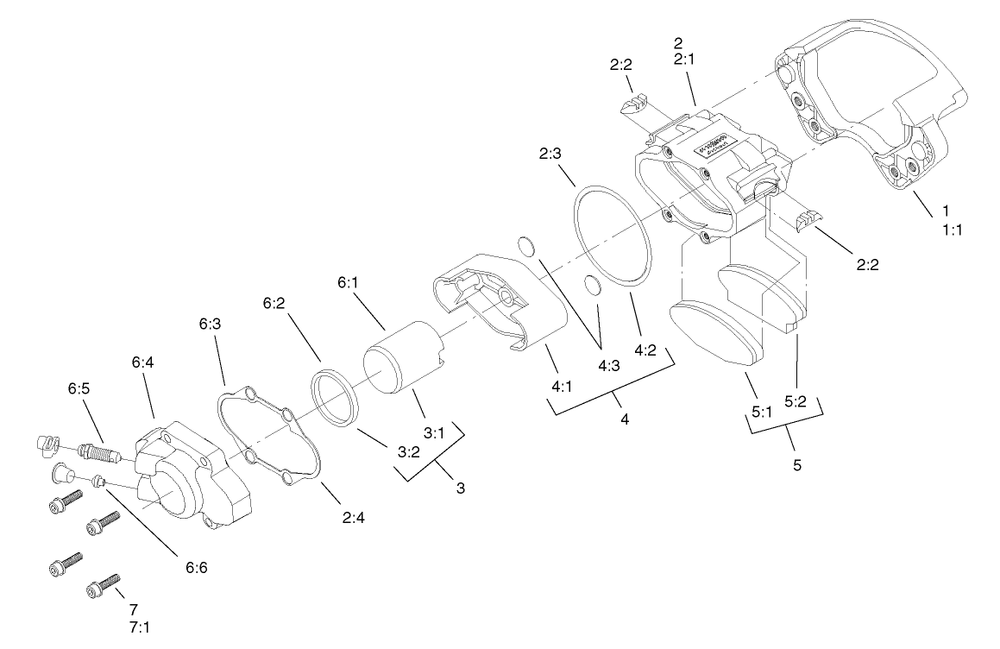 Right Hand Caliper Assembly No. 104-6802 Diagram and Parts List for 12004 220000001 - 220999999 Toro Lawn Tractor