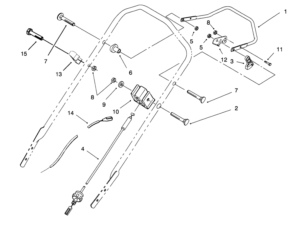 Traction Control Assembly Diagram and Parts List for 20764BC 59000001 - 59999999 Toro Lawn Mower