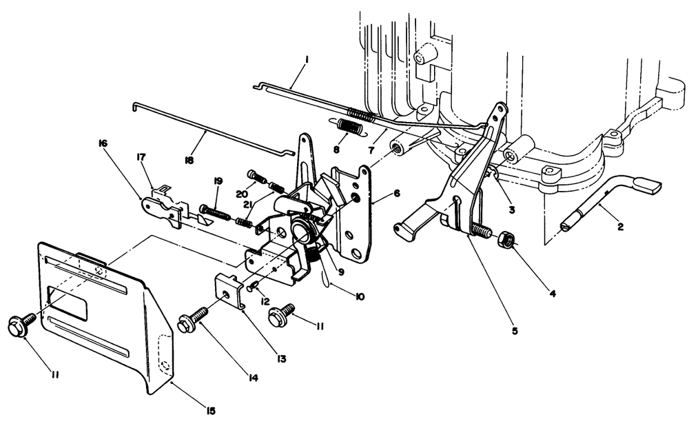 Governor Assembly (Model No. Vmg6) Diagram and Parts List for 20629C 7000001 - 7999999 Toro Lawn Mower