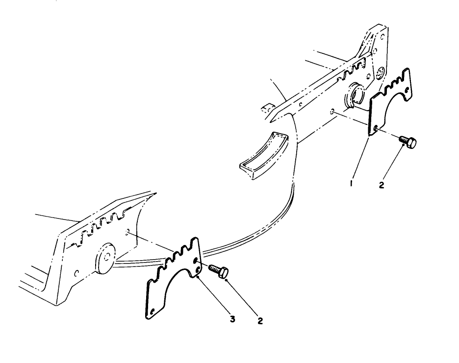 Wear Plate Model No. 49-4080 (Optional) Diagram and Parts List for 20325 2000001 - 2999999 Toro Lawn Mower