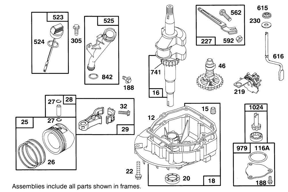 Engine Gts-150 Diagram and Parts List for 26635BC 5900001 - 5999999 Toro Lawn Mower