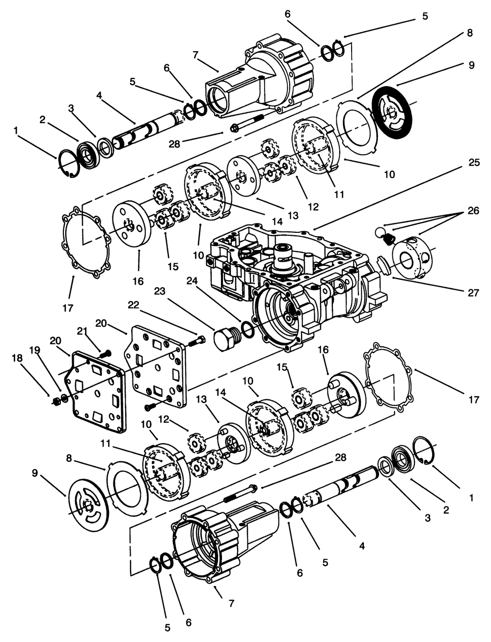 Transmission Assembly Eaton Model 781-016 (Continued) Diagram and Parts List for Y1-20OE03 2000001 - 2999999 Toro Lawn Tractor