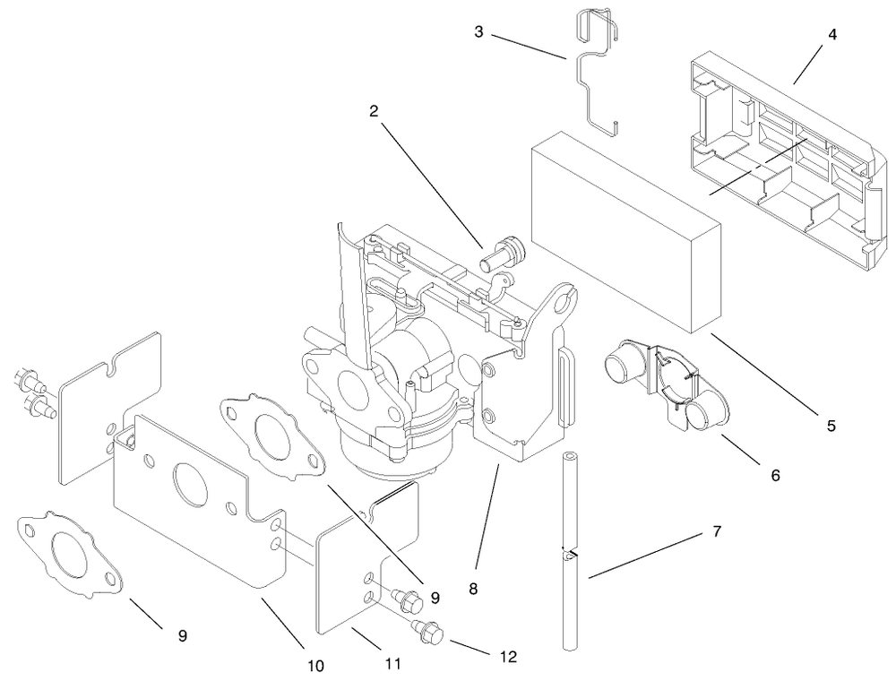 Engine Assembly (Continued) Diagram and Parts List for 20708 7900001 - 7999999 Toro Lawn Mower