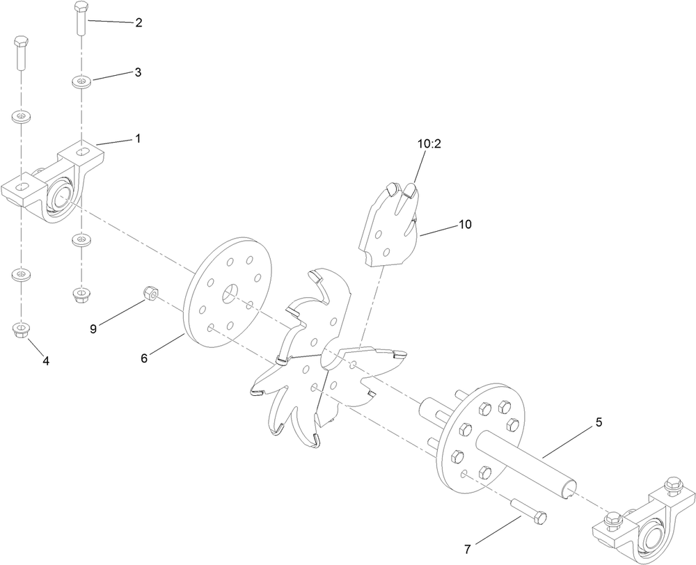 Cutter Wheel Assembly Diagram and Parts List for 22611 313000001 - 313999999 Toro Stump Grinder