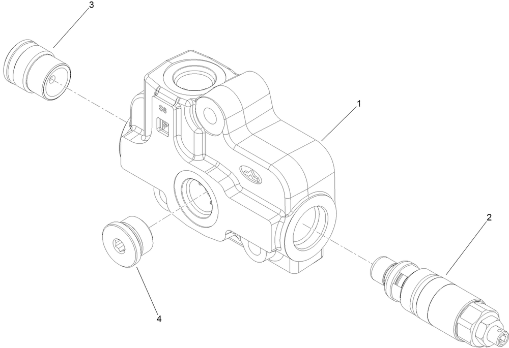 Valve Inlet Section Assembly No. 139-1337 Diagram and Parts List for 22983 410480000 - 411799999 Toro Lawn Tractor Accessories