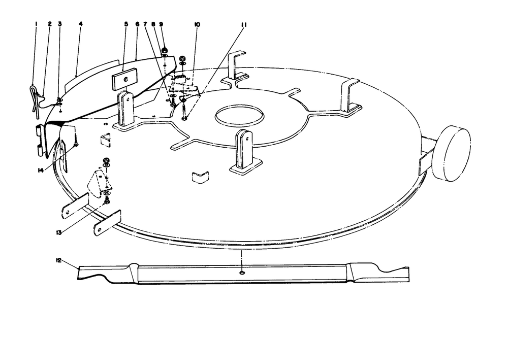 Mulcher Kit Model 59155 (Optional) Diagram and Parts List for 56145 8000001 - 8999999 Toro Lawn Tractor