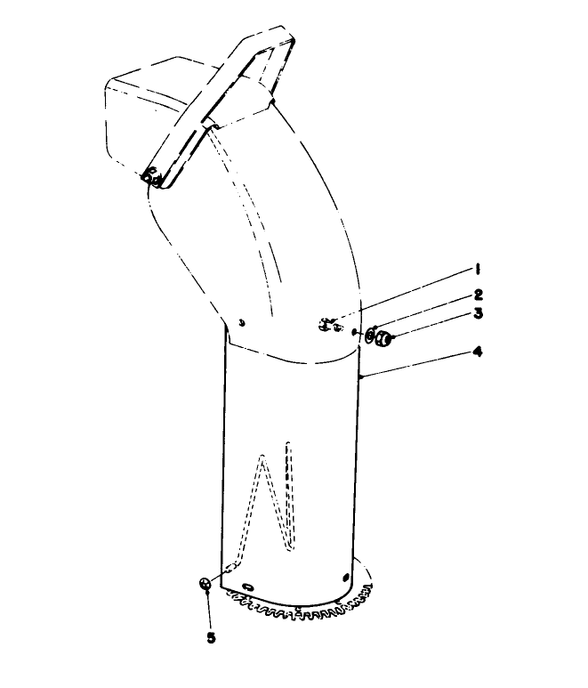 Chute Extension Kit 26-1100 (Optional) Diagram and Parts List for 38160 2000001 - 2999999 Toro Snow Blower