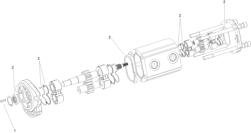 Tandem Hydraulic Pump Assembly No. 98-4702 Diagram and Parts List for 22337CP 410400000 - 999999999 Toro Lawn Tractor Accessories
