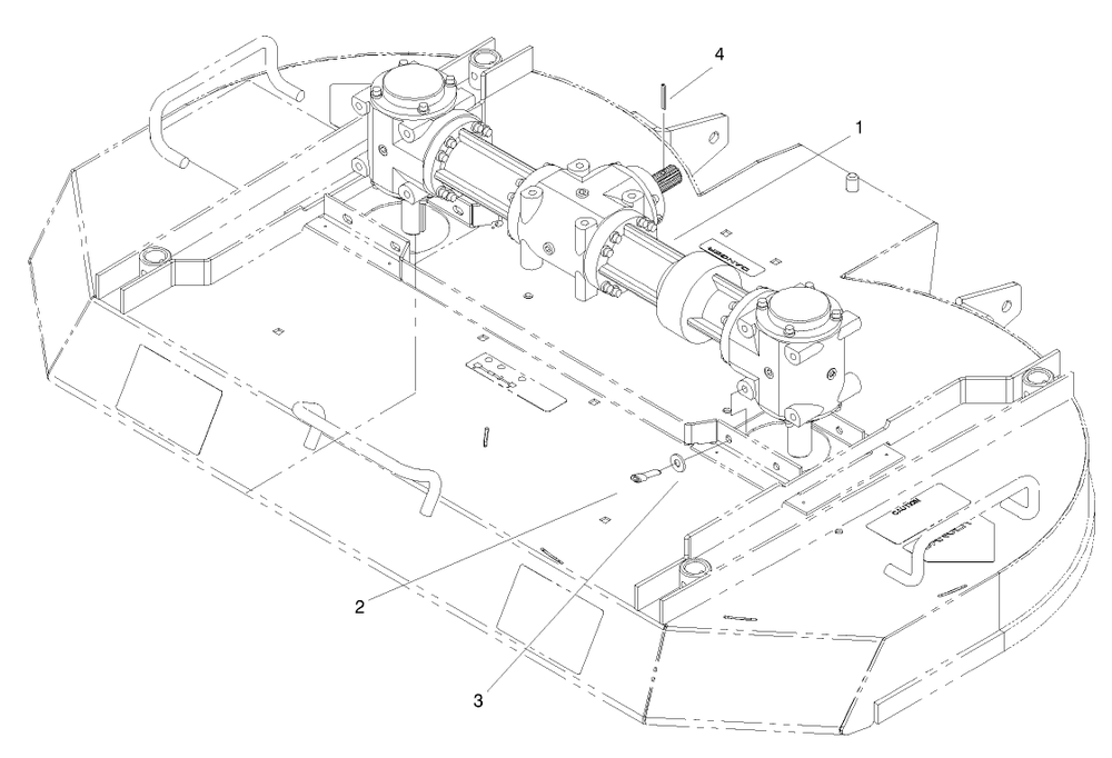 Gearbox Kit Assembly Diagram and Parts List for 74187 (200000501-200999999)(2000) Toro Lawn Mower