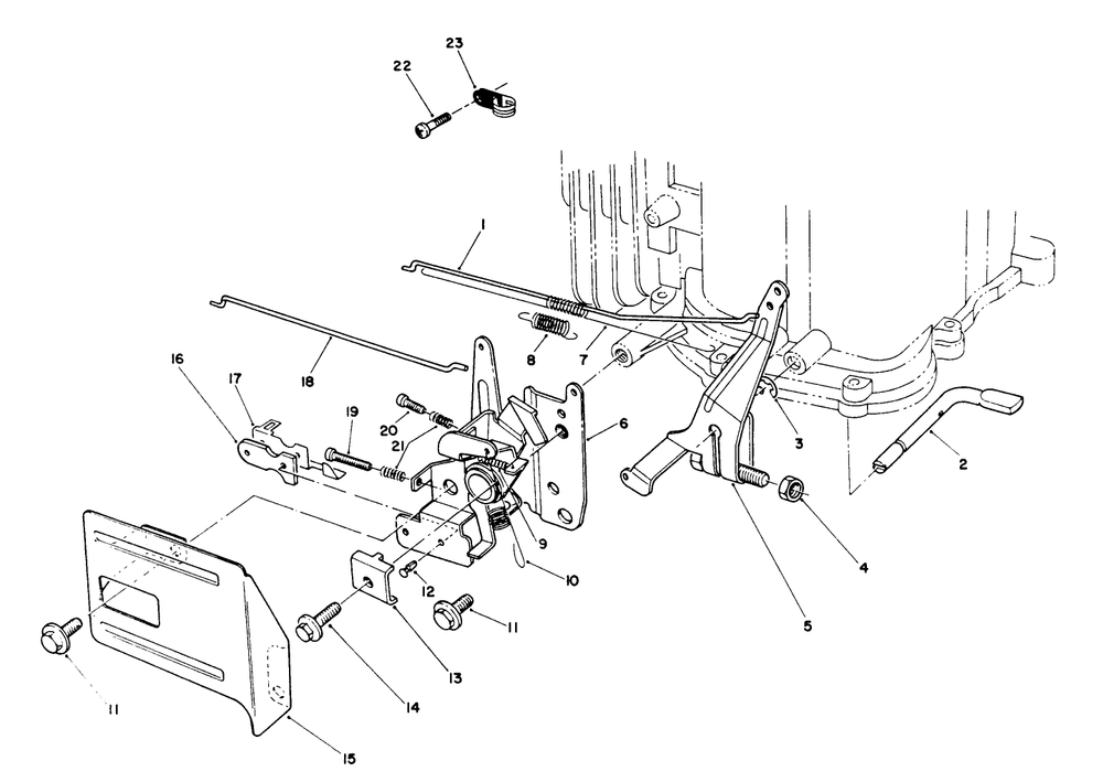 Governor Assembly (Engine Model No. Vmk9-2) Diagram and Parts List for 26622 0003101 - 0999999 Toro Lawn Mower