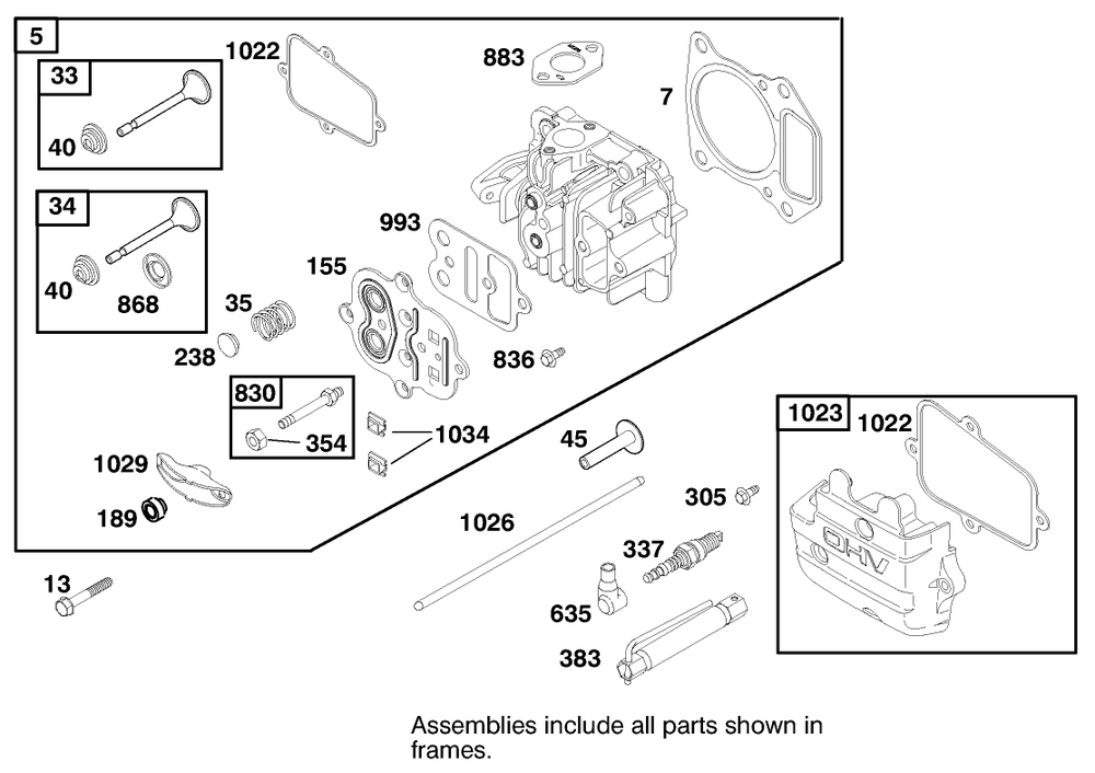 Engine Gts-200 Diagram and Parts List for 22160 8900001 - 8999999 Toro Lawn Mower