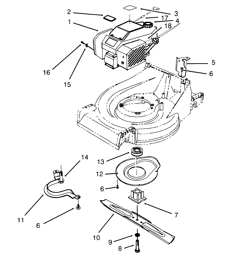 Engine Assembly Diagram and Parts List for 26635BC 5900001 - 5999999 Toro Lawn Mower