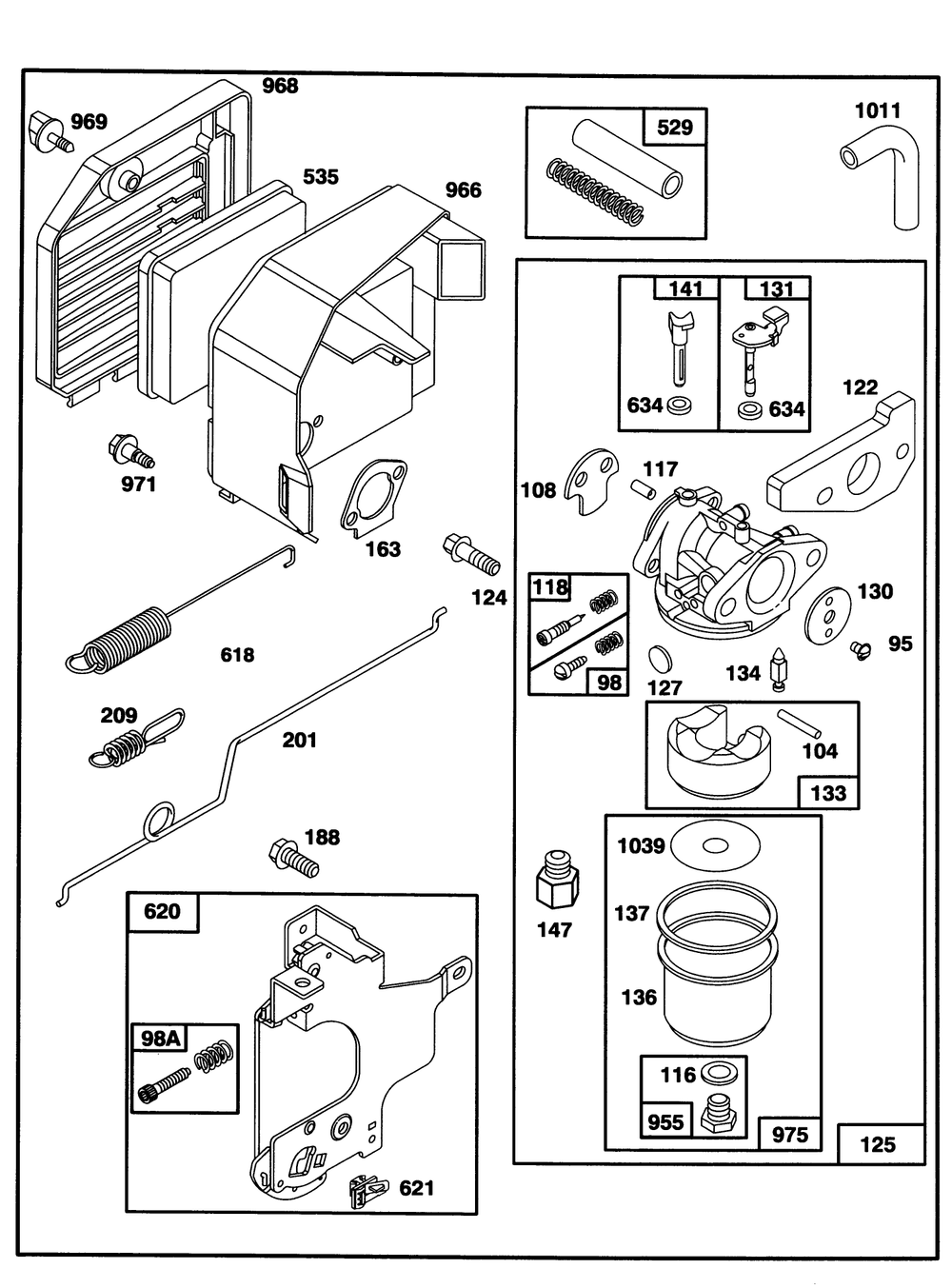 Engine Gts-150 Diagram and Parts List for 20439 39000001 - 39999999 Toro Lawn Mower