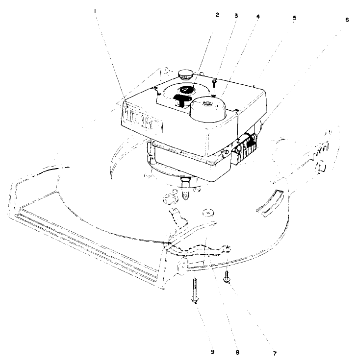 Engine Assembly Diagram and Parts List for 10502 1000001 - 1999999 Toro Lawn Mower