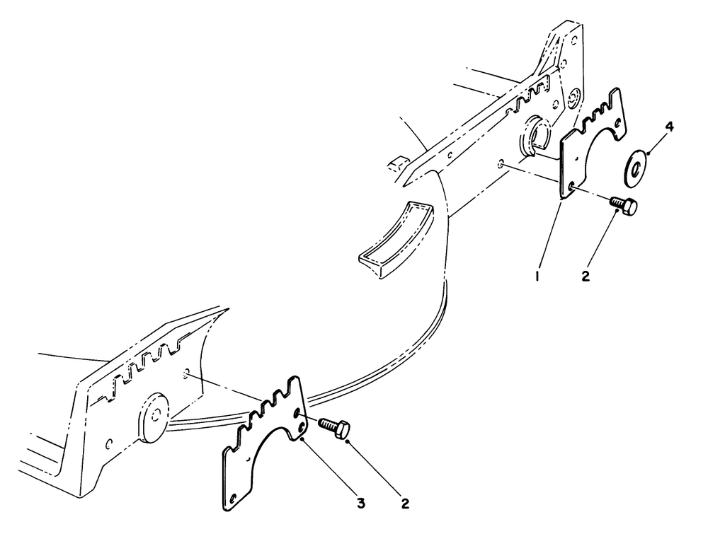 Wear Plate Kit No. 49-4080 (Optional) Diagram and Parts List for 20526C 9000001 - 9999999 Toro Lawn Mower